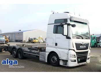 Containertransporter/ Wissellaadbak vrachtwagen MAN 26.460 TGX LL 6x2, XXL, Intarder, Klima, BDF,AHK: afbeelding 1
