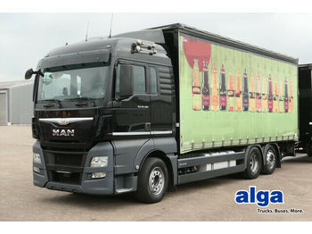 Schuifzeilen vrachtwagen MAN 26.480 TGX LL 6x2, Getränke, LBW, Kompl. Zug: afbeelding 1