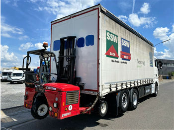 Schuifzeilen vrachtwagen, Heftruck MAN 26.480 TGX Mitnahme Stapler HIAB EURO6: afbeelding 1