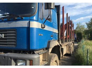 Vrachtwagen voor het vervoer van hout MAN 27.414: afbeelding 1