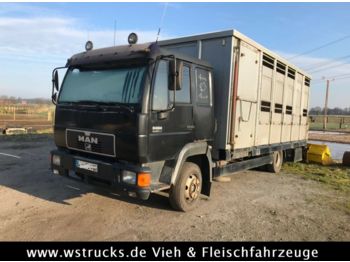 Veewagen vrachtwagen voor het vervoer van dieren MAN 8.224 mit Enstock Alu: afbeelding 1