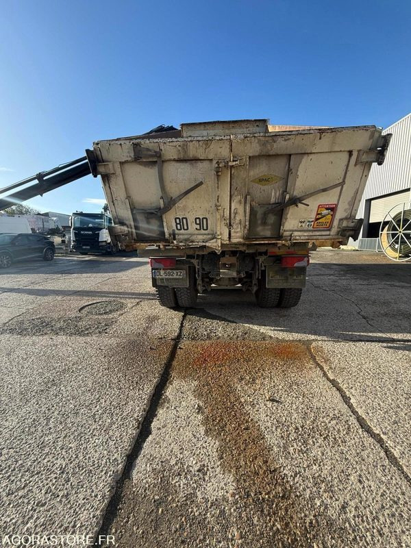 Vrachtwagen MAN 8x4 - 32-400 BiBenne grue - 11.2014 / 375000 KM