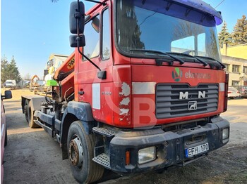 Haakarmsysteem vrachtwagen, Kraanwagen MAN FE360A: afbeelding 1