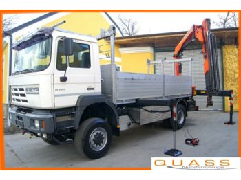 Vrachtwagen met open laadbak MAN FE 410 A  4x4/ EURO 3/Palfinger PK 16502/Montage: afbeelding 1