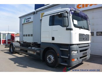 Containertransporter/ Wissellaadbak vrachtwagen MAN TGA 18.350 BDF 1.Hand 5 Sitzer Klima Schalter: afbeelding 1