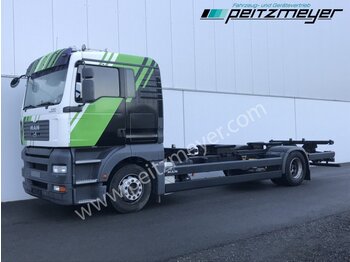 Containertransporter/ Wissellaadbak vrachtwagen MAN TGA 18.350 FLL, BDF-Fgst., 4 Sitzer Klima, Standheizung,: afbeelding 1