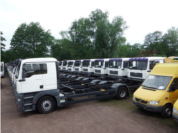 Containertransporter/ Wissellaadbak vrachtwagen MAN TGA 18.360 4x2 LL ATL KLIMA Fahrschule 5-Sitzer: afbeelding 1