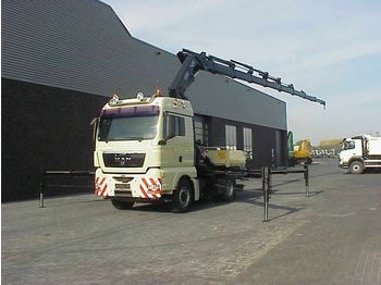 Vrachtwagen MAN TGA 18 440 4X4 +HIAB/kran/kraan/Montagekran/: afbeelding 1