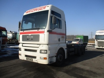 Containertransporter/ Wissellaadbak vrachtwagen MAN TGA  26.430 BDF , Schaltgetriebe, Euro3: afbeelding 1