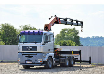 Vrachtwagen met open laadbak, Kraanwagen MAN TGA 26.430 Pritsche 5,00m +PK 42502 + FUNK/6x4: afbeelding 1