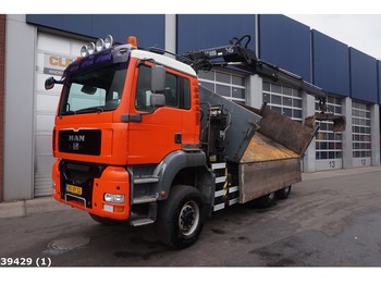 Kipper vrachtwagen MAN TGA 26.440 6x6 BB Hiab 14 ton/meter laadkraan: afbeelding 1