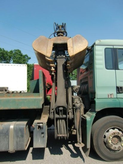 Portaalarmsysteem vrachtwagen, Kraanwagen MAN TGA 28.410 6x2-2Manual, E3 Absetzer mit Kran: afbeelding 9