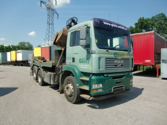 Portaalarmsysteem vrachtwagen, Kraanwagen MAN TGA 28.410 6x2-2Manual, E3 Absetzer mit Kran: afbeelding 3