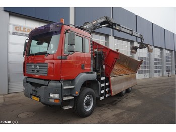 Kipper vrachtwagen MAN TGA 33.400 6x6 Hiab 14 ton/meter laadkraan: afbeelding 1
