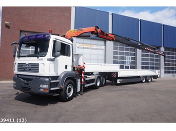 Vrachtwagen met open laadbak MAN TGA 33.430 6x4 Palfinger 27 ton/meter laadkraan + van Hool: afbeelding 1