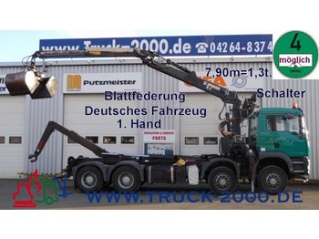 Haakarmsysteem vrachtwagen MAN TGA 41.350 8x4 Kran7.90m=1.3t*Abroller Multilift: afbeelding 1
