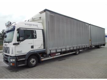 Schuifzeilen vrachtwagen MAN TGL8.210 BL+H&W, JUMBOZUG 120m3: afbeelding 1