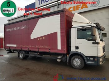 Schuifzeilen vrachtwagen MAN TGL 12.180 Schiebeplanen L+R Scheckheft 1.Hand: afbeelding 1