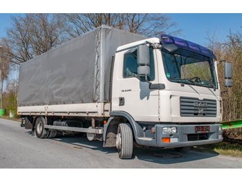 Schuifzeilen vrachtwagen MAN TGL  12.240 4x2 BL Pritsche Plane m. Ladegerät Dautel 1500kg: afbeelding 1