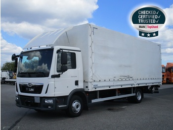 Schuifzeilen vrachtwagen MAN TGL 12.250 4X2 BL, Euro 6 ,Prtsche/Plane, LBW, AHK: afbeelding 1