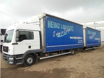 Schuifzeilen vrachtwagen MAN TGL 12.250, EURO 5, JUMBO 120m3: afbeelding 1