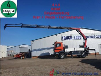Vrachtwagen met open laadbak, Kraanwagen MAN TGM 13.290 4x4 Kran+ Winde+ FB+ Singlebereifung: afbeelding 1