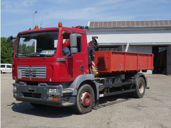 Haakarmsysteem vrachtwagen MAN TGM 18.240 mit Kran: afbeelding 1