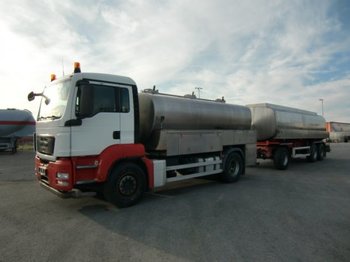 Tankwagen voor het vervoer van melk MAN TGS 18.440  Milchtankwagen,Tankaufbau Bj:2000,: afbeelding 1