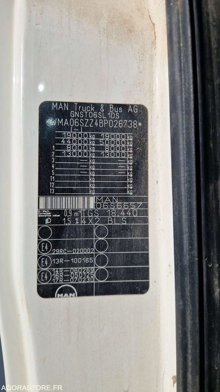 Vrachtwagen MAN TGS - 2011 - BN-790-LY