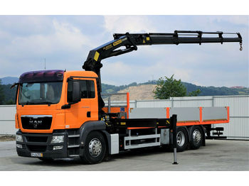 Vrachtwagen met open laadbak MAN TGS 26.360 Pritsche 7,50 m + Kran *6x2!: afbeelding 1