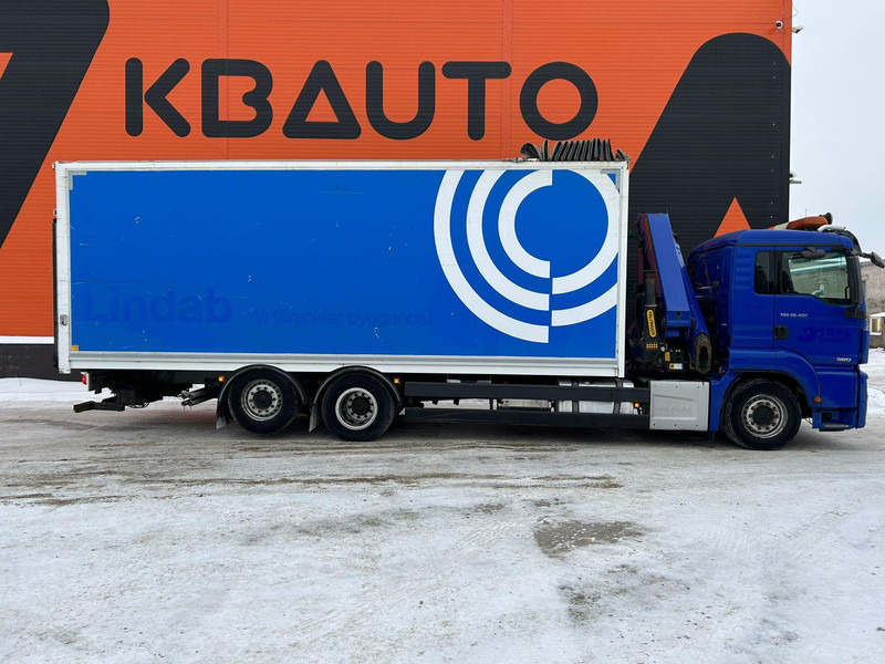 Vrachtwagen met open laadbak, Kraanwagen MAN TGS 26.400 6x2*4 EURO 6 / PK22002 / BOX L=7862 mm: afbeelding 6