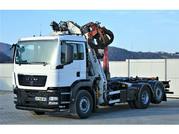 Haakarmsysteem vrachtwagen MAN  TGS 26.400 Abrollkipper 5,70m+Kran * 6x2: afbeelding 1