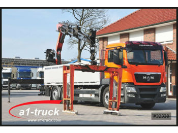 Vrachtwagen met open laadbak MAN TGS 26.440 6x2 BL, Palfinger PK 21001L, Lenkachs: afbeelding 1
