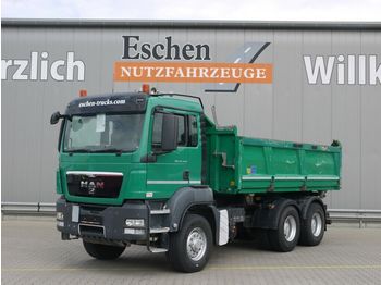 Kipper vrachtwagen MAN TGS 26.440 6x6 H, Meiller 3-S-Kipper, Bordmatik: afbeelding 1