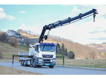 Vrachtwagen met open laadbak MAN TGS 26.440 Pritsche 6,40 m+Kran/FUNK*6x6!: afbeelding 1