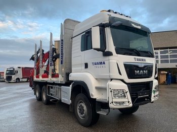 Vrachtwagen voor het vervoer van hout MAN TGS 26.480 6x6 Holztransporter,Penz 12Z Bj 2016 ,Euro6: afbeelding 1