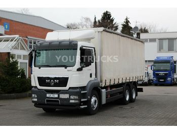 Schuifzeilen vrachtwagen MAN TGS 28.360 BL EURO 5 Plane 7,5m/Mitnahmestapler: afbeelding 1