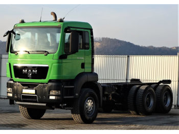 Kipper vrachtwagen MAN TGS 33.320 6x4 Fahrgestell + Hydraulik!: afbeelding 1