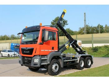 Nieuw Haakarmsysteem vrachtwagen MAN TGS 33.430 6x4 / Euro6d  Abrollkipper Hyva: afbeelding 1