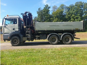 Vrachtwagen met open laadbak MAN TGS 33.440 6x4 BL with Palfinger PK 23002: afbeelding 1