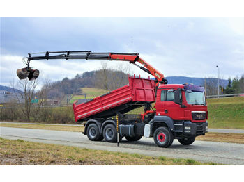 Kipper vrachtwagen MAN TGS 33.440 Kipper 4.90m + Kran/FUNK *Topzustand!: afbeelding 1