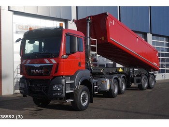 Kipper vrachtwagen MAN TGS 33.480 BLS 6x6 Euro 6 Intarder Hydrauliek + Schmitz 26m3: afbeelding 1