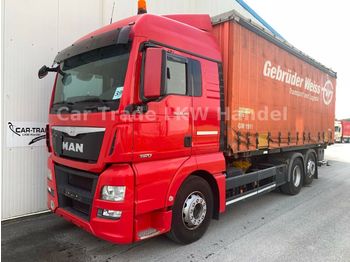 Containertransporter/ Wissellaadbak vrachtwagen MAN TGX 26.400 €6 Lenkachse/LBW/Kamera: afbeelding 1