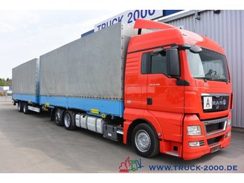 Containertransporter/ Wissellaadbak vrachtwagen MAN TGX 26.400 Jumbo Komplettzug mit Krone Brücken: afbeelding 1