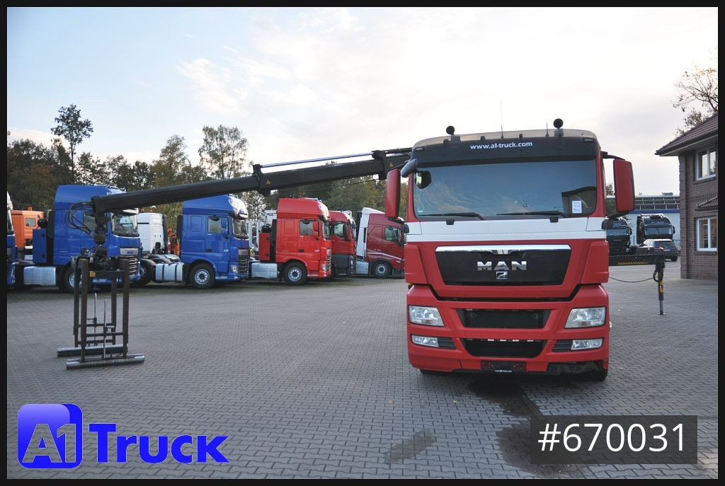 Vrachtwagen met open laadbak, Kraanwagen MAN TGX 26.400 XL Hiab 166K, Lift-Lenkachse: afbeelding 14
