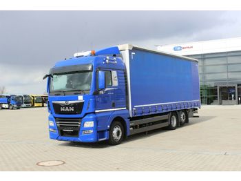 Schuifzeilen vrachtwagen MAN TGX 26.420,EURO 6,SECONDARY AIR CONDITION,BEACON: afbeelding 1