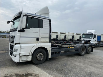 Containertransporter/ Wissellaadbak vrachtwagen MAN  TGX 26.440 6 x 2 LL BDF- Wechselanhänger: afbeelding 1