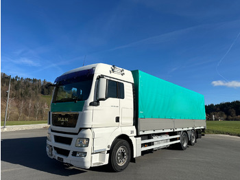 Vrachtwagen met open laadbak MAN TGX 26.440 6x2 Hebebühne Euro5: afbeelding 1