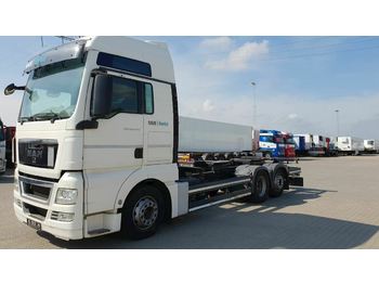 Containertransporter/ Wissellaadbak vrachtwagen MAN TGX 26.440 BDF 6x2: afbeelding 1