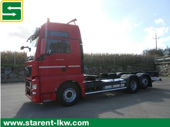 Containertransporter/ Wissellaadbak vrachtwagen MAN TGX 26.440 XXL, BDF, 6x2, AHK, LBW: afbeelding 1